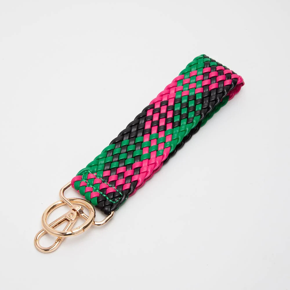 Woven Wrist Band Keychain